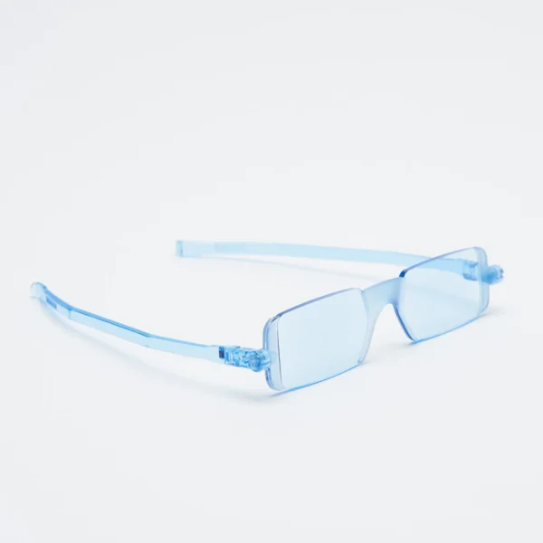 Fold flat reader sun glasses Blue 1071 SR C1