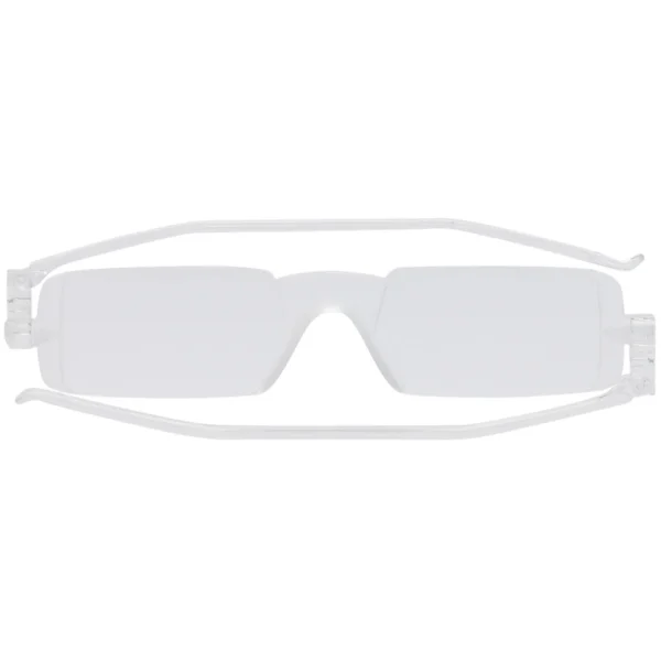 Fold Flat Ready Reader Glasses in Crystal at Goggleyes