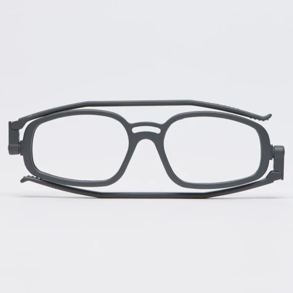 Fold Flat Eyeglasses Matt Grey 503